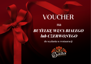 Voucher na butelkę wina